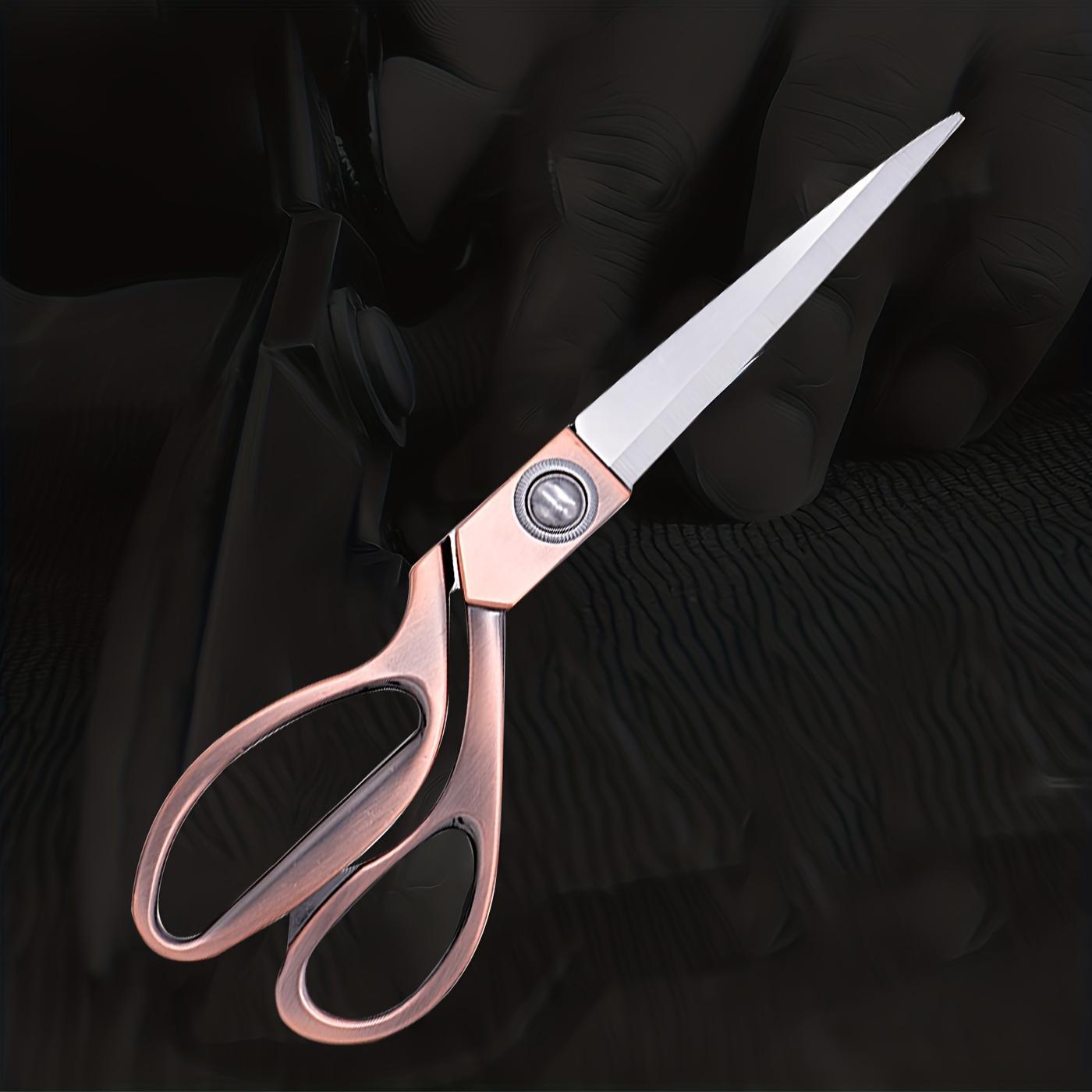 【Free shipping】1pc Rose Gold Color Scissors, Stainless Steel Rose Gold Scissors For Office, Sewing 9.4inch, Easter DIY Crafting Handwork