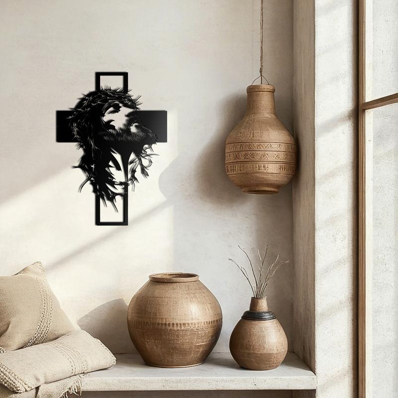 Jesus Cross Metal Wall Art 28.58x40cm | Christian Religious Wall Decor Easter Gift!Laser Cut & Hand Engraved Christian Artwork | Durable Metal Decor for Home, Office, Church, Restaurant | Religious Symbolism Wall Hanging Perfect Easter Gift Jesus Cross Metal Wall Art 28.58x40cm | Christian Religious Wall Decor Easter Gift!Laser Cut & Hand Engraved Christian Artwork | Durable Metal Decor for Home, Office, Church, Restaurant | Religious Symbolism Wall Hanging Perfect Easter Gift