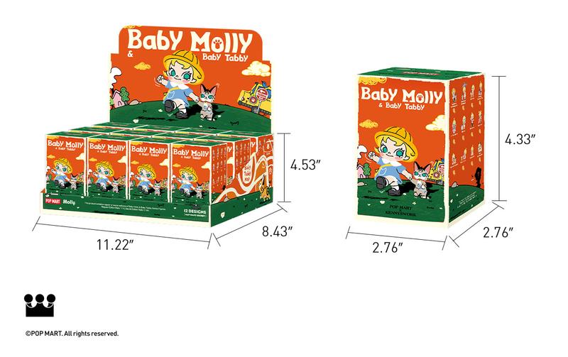 POP MART Baby Molly & Baby Tabby Series Figures