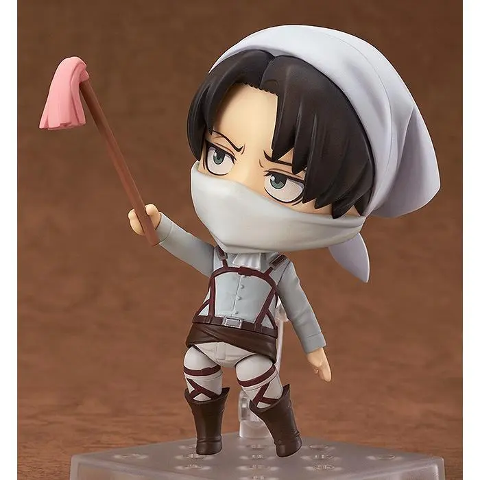 NEW hot 10cm Attack on Titan Levi Rivaille Rival Ackerman mobile cleaner 417 Action figure toys doll collection Christmas gift