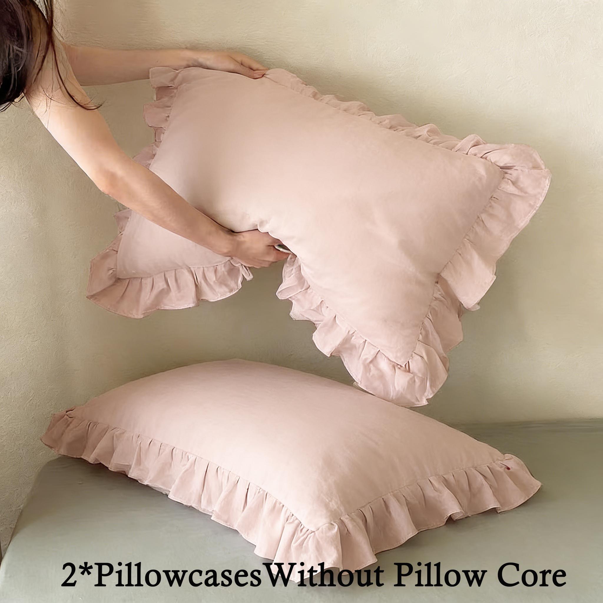 Solid Color Lace Pillowcases, Set of 2Pillow inserts not included.All-season essential bedding.Machine washable, soft and comfortable.Ideal for home, bedroom and dorm use.Elegant and stylish bedroom decor