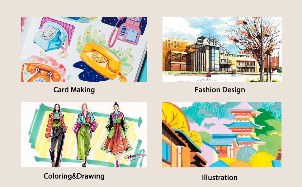 80/120 Color Dual Tip Alcohol Markers - Smooth Blend for Pro Sketching & Creative Projects Colorful Precision Pens with Travel Case