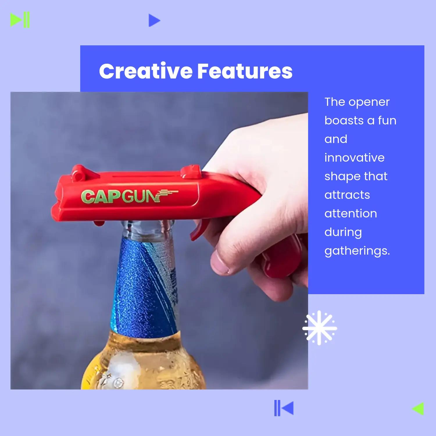 Funny Creative Beer Bottle Opener, Bottle Cap Opener, 1 Count, Perfect for Family Parties, Barbecues, Outdoor Gatherings, Fun Party Accessory