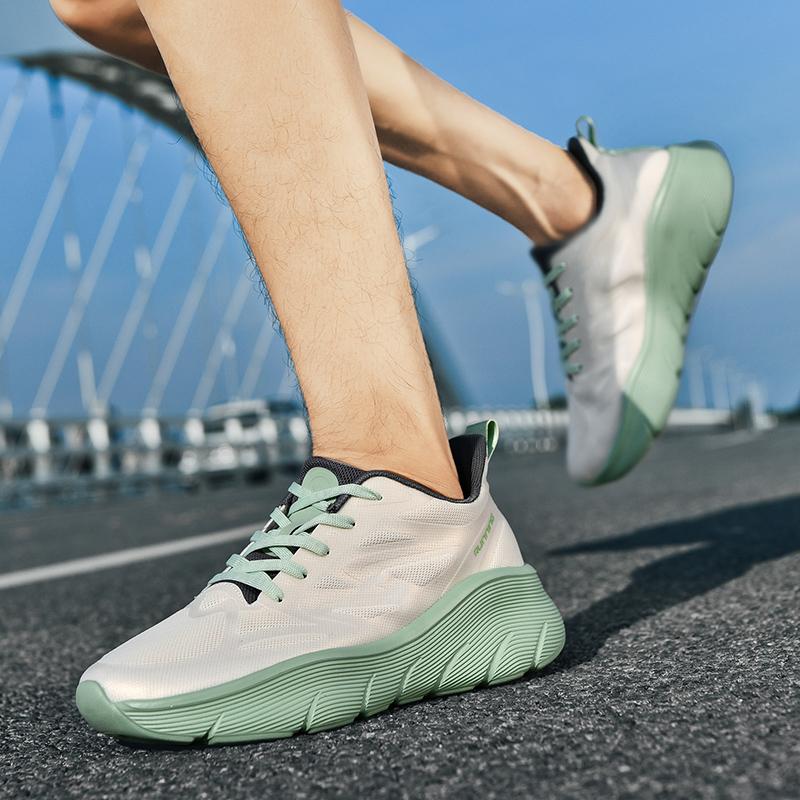 Level Up Your Casual Vibe! Men’s Chunky Casual Sneakers | 6 Vibrant Shades (36-47) | Lightweight, Shock-Absorbing & Trendy | Breathable Casual Shoes