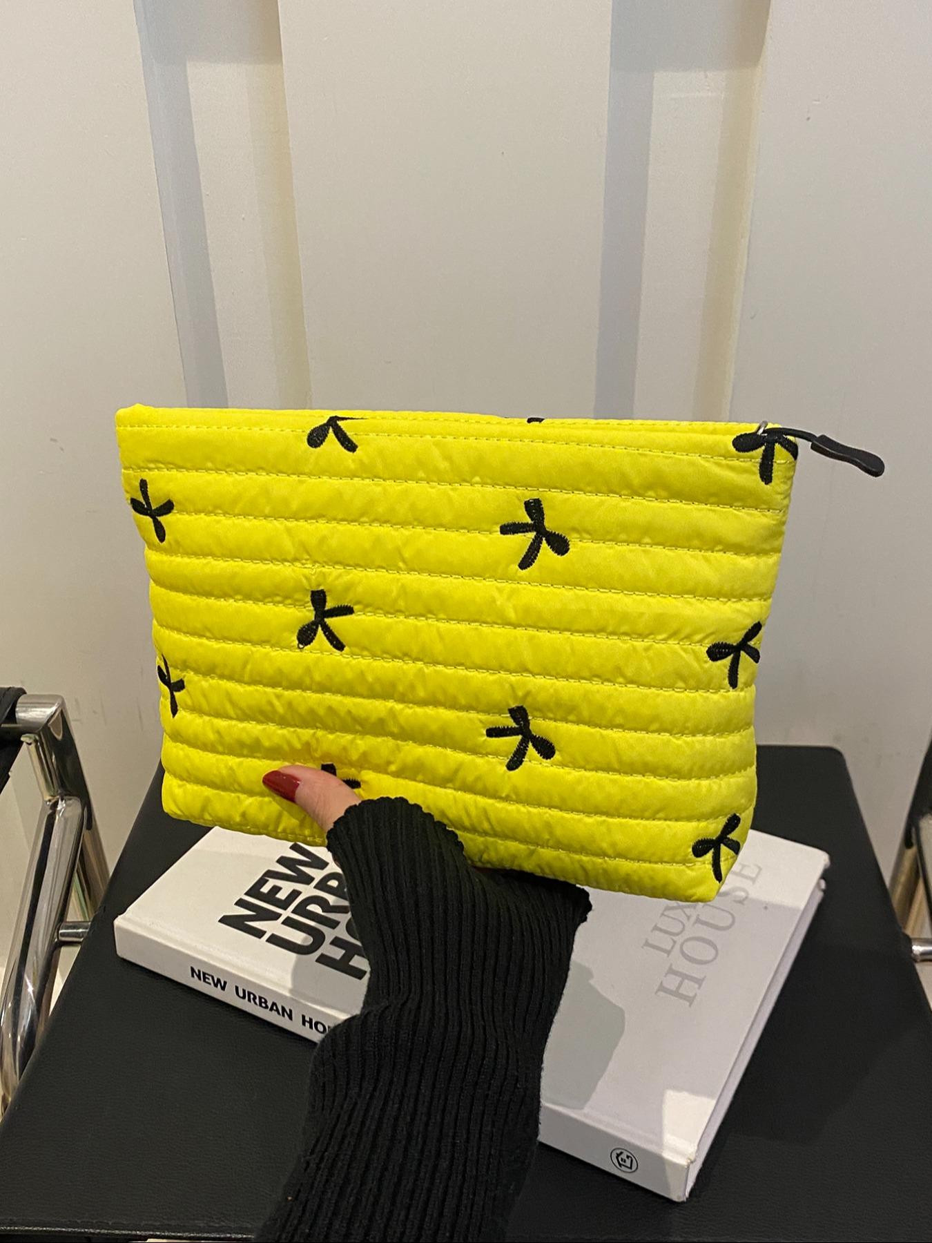 Women's Butterfly Design Handbag, Simple Foldable Storage Bag for Travel Gym Work Party Wedding, Perfect for Various Activities, Casual Trendy Purse