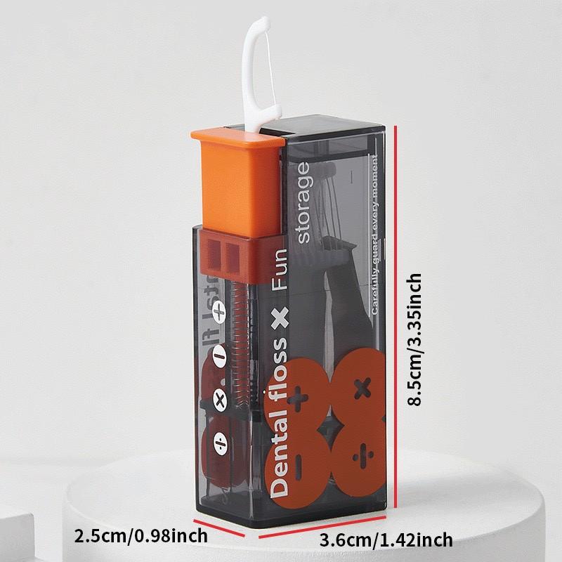 1 portable dental floss dispenser - automatic rebound premium dental floss stick (1 box can store 20 dental floss) with a luxurious and stylish design, creative oral care accessories, and the ability to clean teeth anytime, anywhere Oral Care Supplies