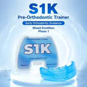 Kids S1K Pre-Orthodontic Trainer Phase 1 Teeth Alignment Trainer for Mixed Dentition Kids Mouth Guard for Sleeping Teeth Straightening
