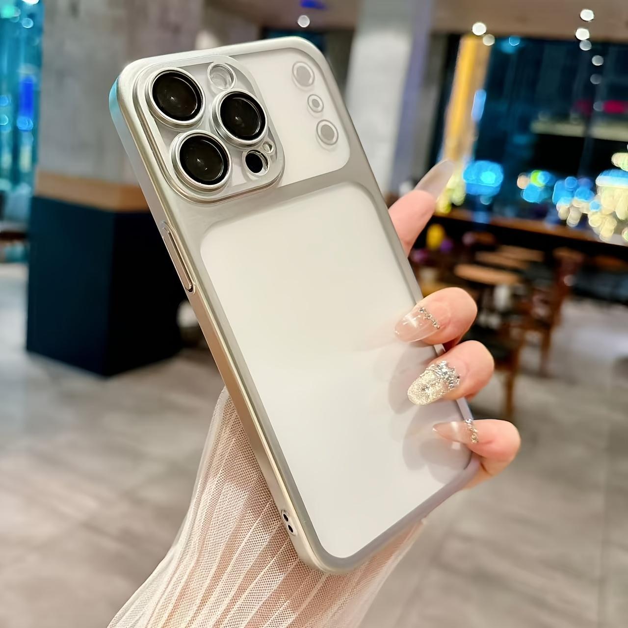 3 PCS [1 Phone Case with 2X Clear Screen Protectors]Phone Case - The Matte PC Electroplated Case Is Suitable for Iphone 17, 16, 15, 14, 13 Pro Max Plus Air Series, Featuring an Ultra-Thin Design And a Transparent End, Complete with a Lens Film