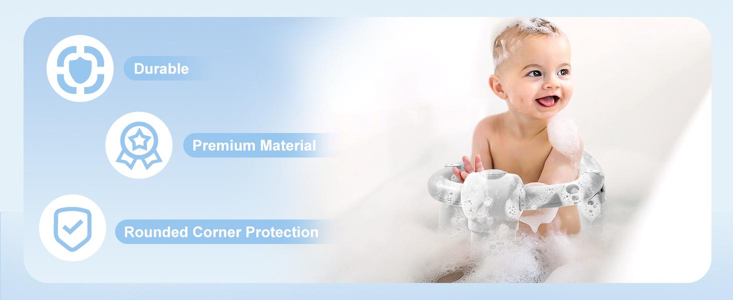 Baby Bath Seat for Babies 6 Months & up,Non-Slip Toddler Bath Seats for BabiesSitting Up, Safe Infant & Newbom BathtubChair with 4 Suction Cups & Soft Cushion forShower,Gray Gifts Care kids room furniture Baby Bath Seat for Babies 6 Months & up,Non-Slip Toddler Bath Seats for BabiesSitting Up, Safe Infant & Newbom BathtubChair with 4 Suction Cups & Soft Cushion forShower,Gray Gifts Care kids room furniture