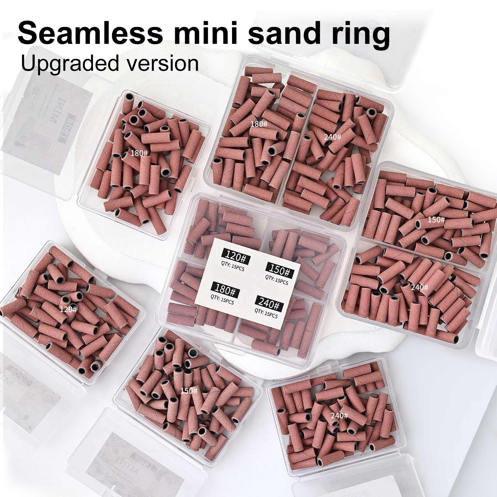 Nail Drill Bits Sanding Bands, 50/100pcs Coarse Fine 120/150/180/240 Grit, 3.1mm Mini Mandrel, Acrylic Nails Gel Manicures Pedicure