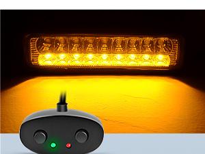 Nilight Amber White Dual Color Light Bar Wiring Harness Kit 16AWG with 12V Relay 15A Inline Blade Fuse Push Button Switch for Offroad Driving Light, 2 Leads Underglow Car