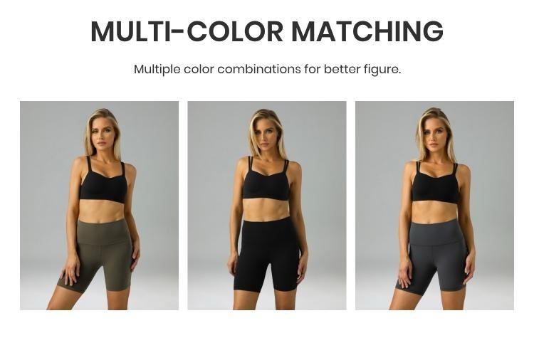 Colorfulkoala Women's Dreamlux High Waisted Yoga Shorts 6" Inseam Workout Tights Bike Shorts