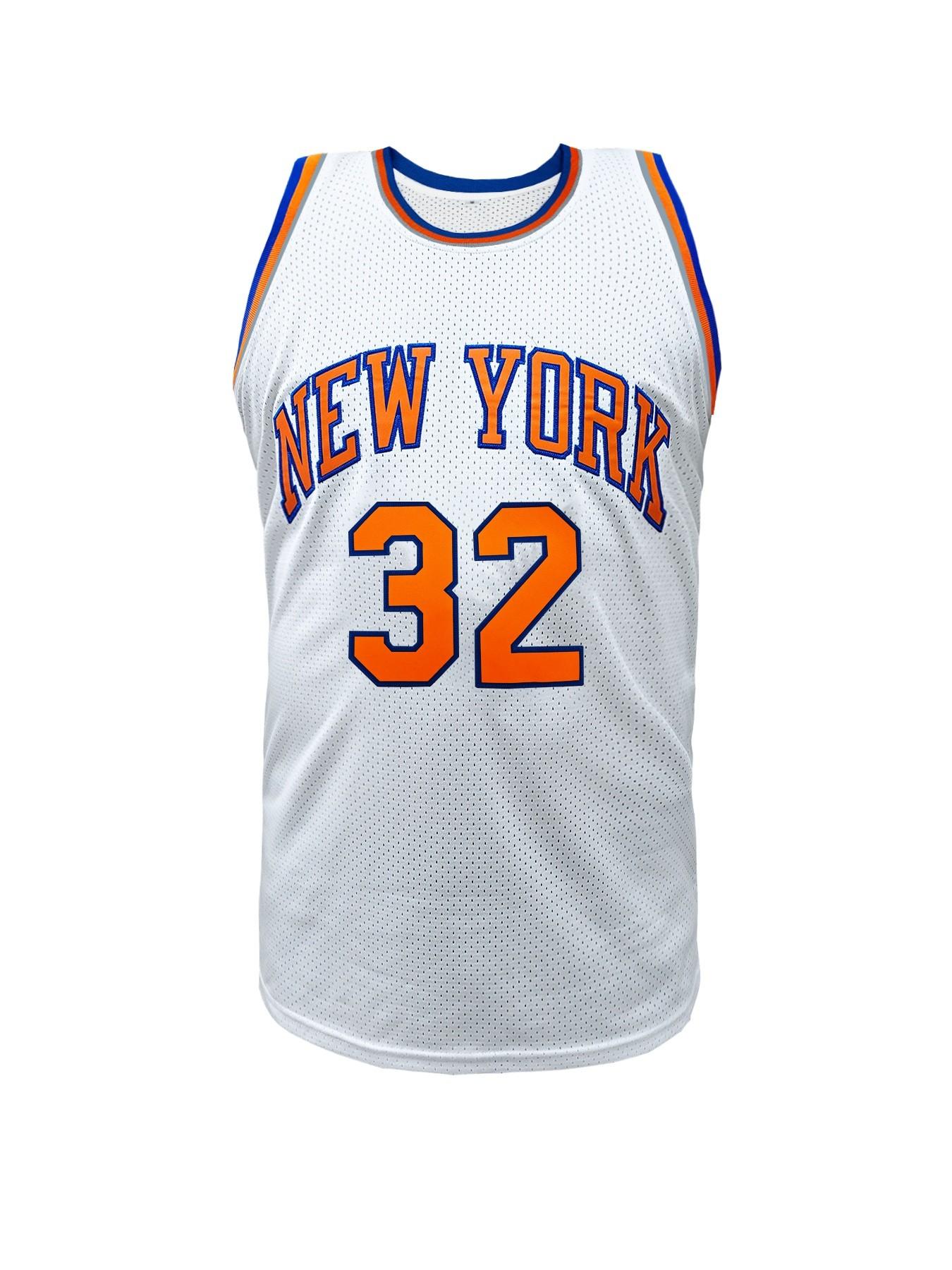 New York Knicks 33 Blue/White Basketball Jersey, Embroidered Sportswear, Quick-Dry Men's Outdoor Sports Shirt, Casual Loose Fit