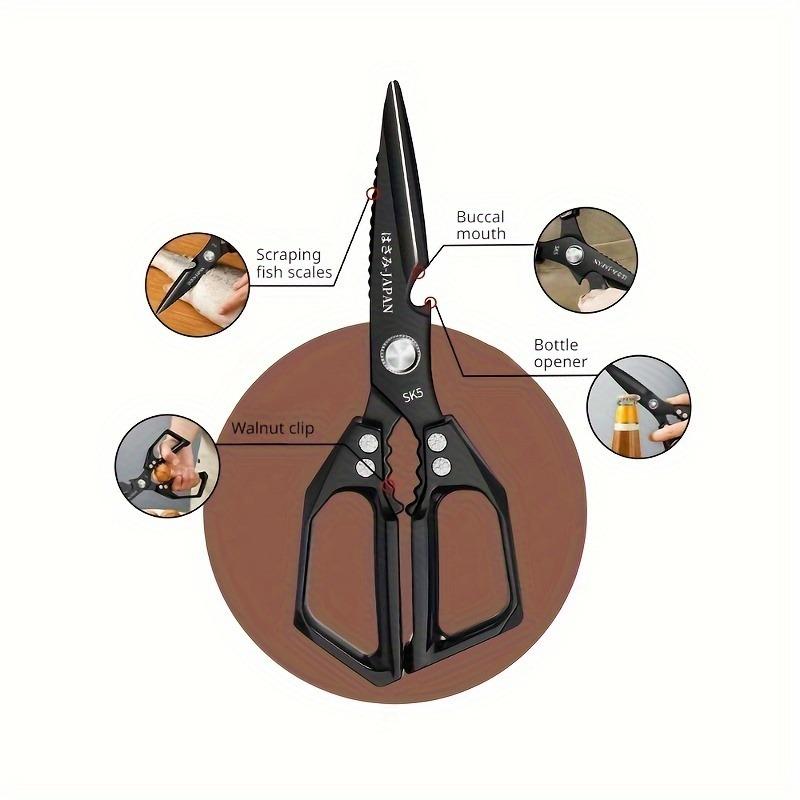 Stainless Steel Kitchen Shears, Heavy Duty Scissor, Multifunctional Kitchen Scissors, Chicken Bone Cutter, Meat Scissors, Household Kitchen Tools