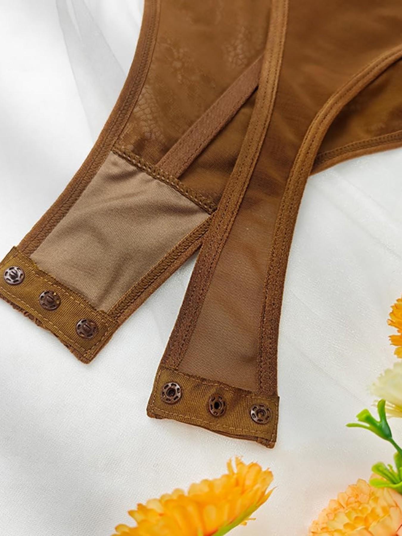 WindShape 1pcs Solid Color Lace Patchwork Bodysuit with Steel Ring Transparent Inner Tank Top Hollow Out Design Y2K Fishbone Style