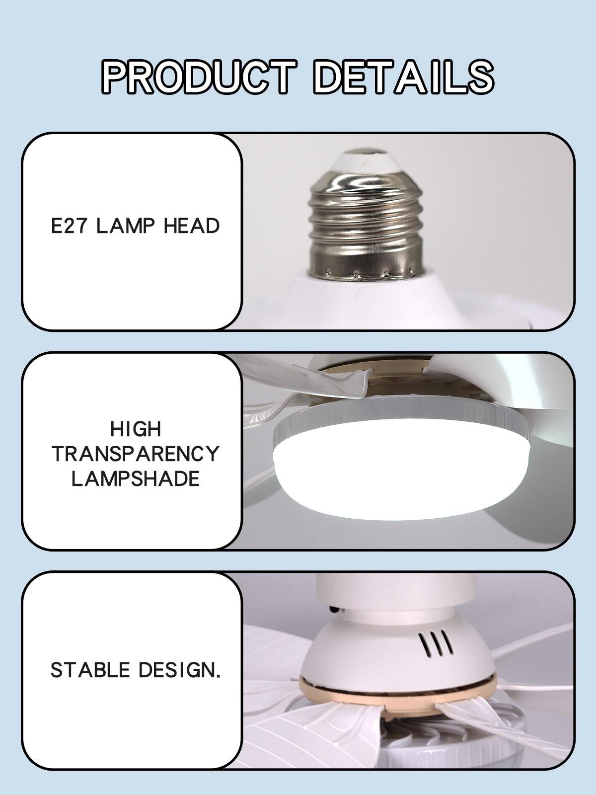 Quiet Ceiling Fans with Lights & Remote Control, Energy Efficient Design, Ideal for Bedrooms, Garages, Kitchens, Living Rooms