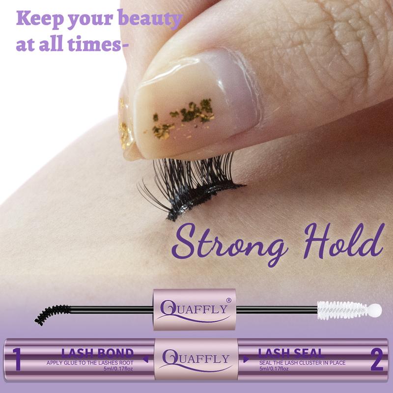 2 in 1 Long Lasting Eyelash Bond & Seal Glue, Durable Waterproof Eyelash Extension Adhesive, Eye Makeup Tool for Women & Girls, Cosmetics, DIY Eyelash Extensions #TOP PICKS