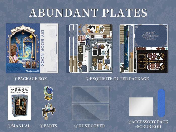 SOUL TRAVEL AGENCY DIY LED Bookcase – Handmade Craft Toy for Adults & Teens | Unique Black Friday Holiday Gift Idea SOUL TRAVEL AGENCY DIY LED Bookcase – Handmade Craft Toy for Adults & Teens | Unique Black Friday Holiday Gift Idea