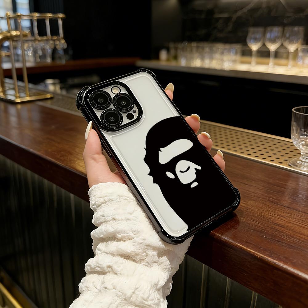 Ape Head Phone Case Suitable for iPhone 17 16e 16 15 14 13 12 11 Mini Pro Max Air X XR XSMAX 8 7 Plus Anti Fall Matte Back Cover