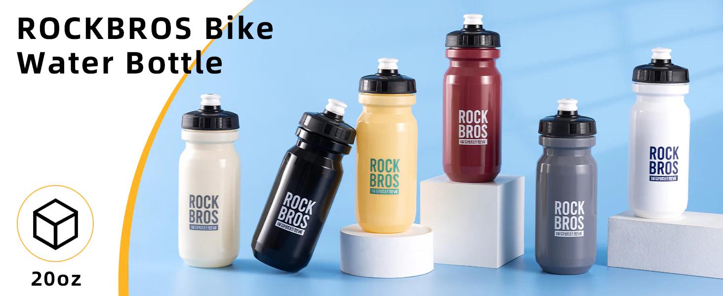 ROCKBROS Bike Water Bottle Squeeze Bicycle Water Bottle BPA-Free