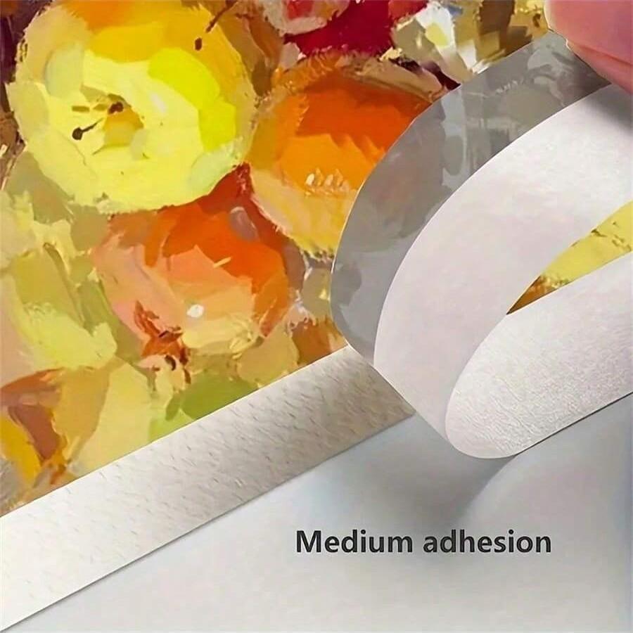3 Roll Removable Masking Tape (0.59/0.79/1.18 Inches X 394 Inches), Artistic Watercolor Sketch Drawing Painting Frame, Medium Adhesion Adhesive, Paper Art Supplies
