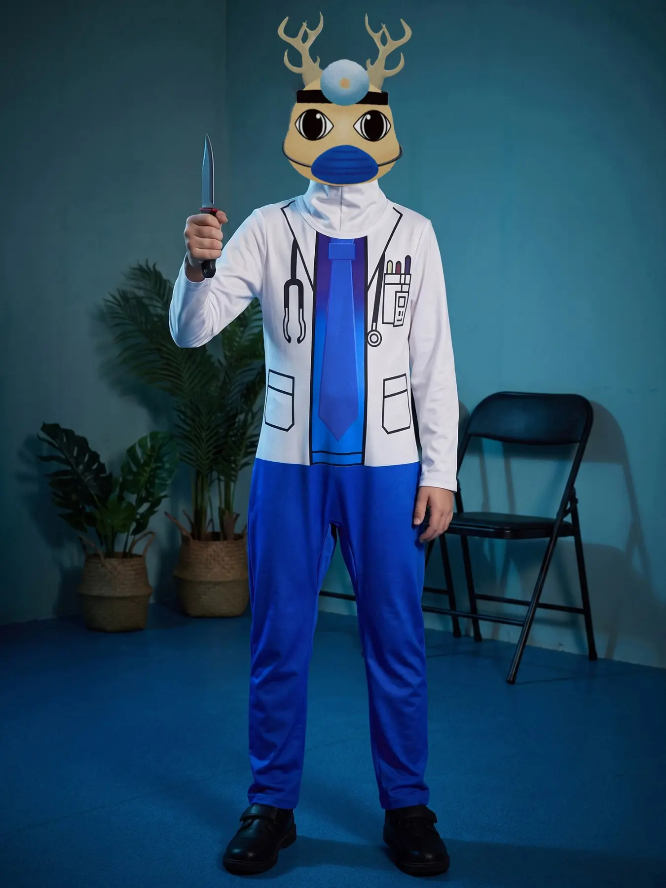 Animal Hospital Costume for Kids, Mask + Set, Highly Detailed, Perfect for Boys' Game Lovers, All Seasons Party Wear