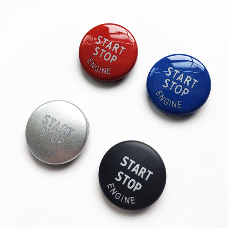 Car Engine Ignition Start Stop Switch Push Button Trim Cover for BMW 3/5 Series X1 X5 X6 E70 E71 E90 E91 E92  E93 E84 E60 320i 323i 325i Replace Accessories Car Interior Decor