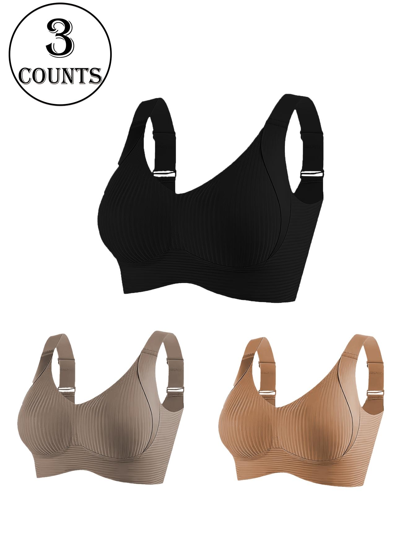 Women's Wireless Bralette Bra Set, Comfortable Breathable Soft Underwear, Daily Wear, All-Seasons, 3/4/5 Pieces, Women's Bras