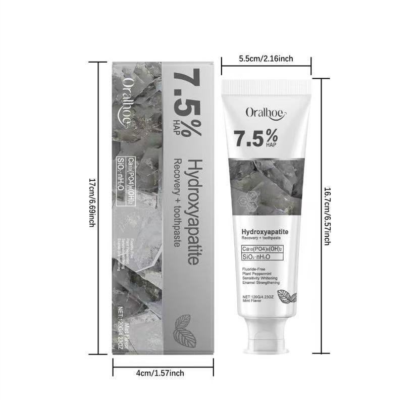 Fluoride-Free Hydroxyapatite Toothpaste forAdvanced Enamel Protection,Gentle and Effective Formula,Fluoride-Free Toothpaste for Sensitive TeethOral Care
