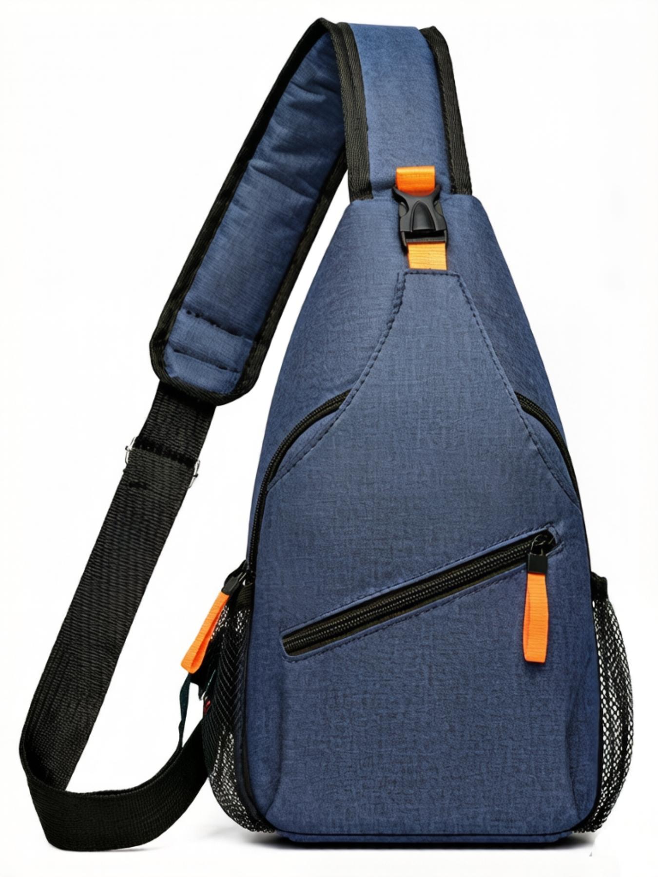 Secure Nylon Sling Bag for Travel, Waterproof Crossbody Chest Pack, Spring 2026 Streetwear Essential, Portable Storage Hack, Must-have.