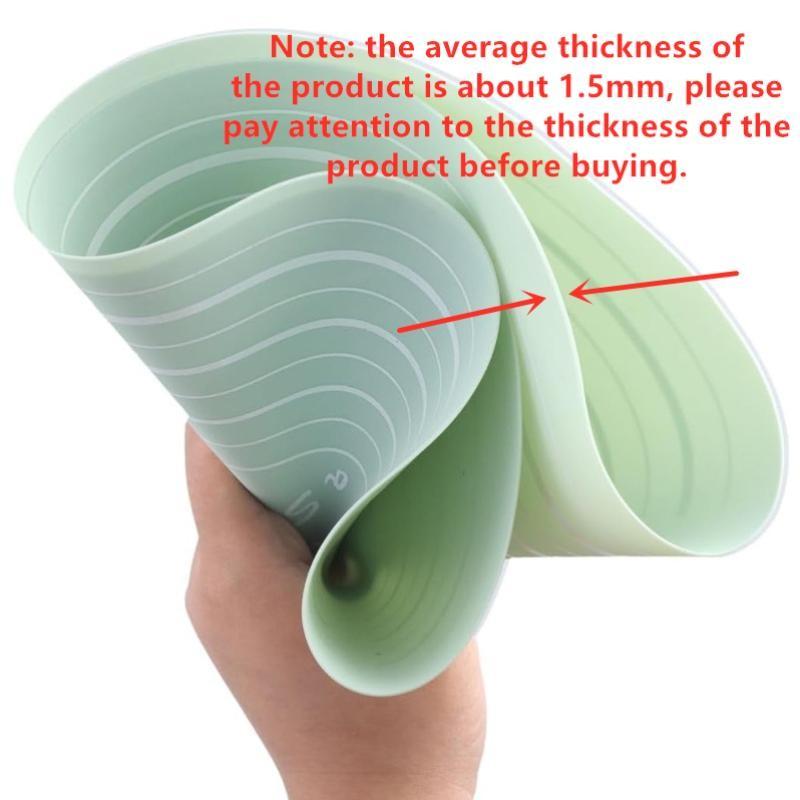 Silicone Rolling Pin & Baking Measuring Mat, 2 Counts Including 1 Non-stick Pastry Mat and 1 Dough Roller, Baking Tool