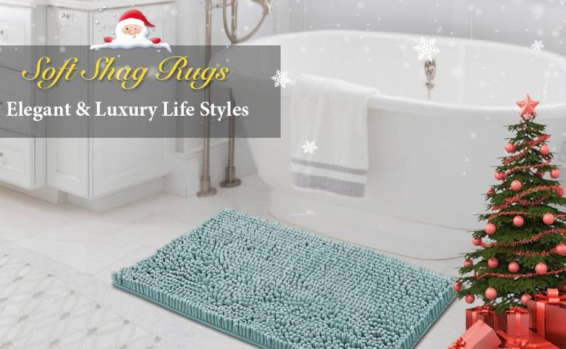 H.VERSAILTEX Bathroom Rugs Bath Mats for Bathroom Non Slip Luxury Chenille Bathroom Runner Rug Extra Soft and Absorbent Shaggy Rugs Washable Dry Fast Area Carpet Mats H.VERSAILTEX Bathroom Rugs Bath Mats for Bathroom Non Slip Luxury Chenille Bathroom Runner Rug Extra Soft and Absorbent Shaggy Rugs Washable Dry Fast Area Carpet Mats