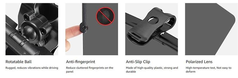 Joytutus Sun Visor for Car Universal Anti-Glare Polarized Visor Extender with UV400 Protection & Clear Vision 12.6 x 5 Lens Size Quick 5 Sec Installation Safe Driving Windshield Sunshade Joytutus Sun Visor for Car Universal Anti-Glare Polarized Visor Extender with UV400 Protection & Clear Vision 12.6 x 5 Lens Size Quick 5 Sec Installation Safe Driving Windshield Sunshade