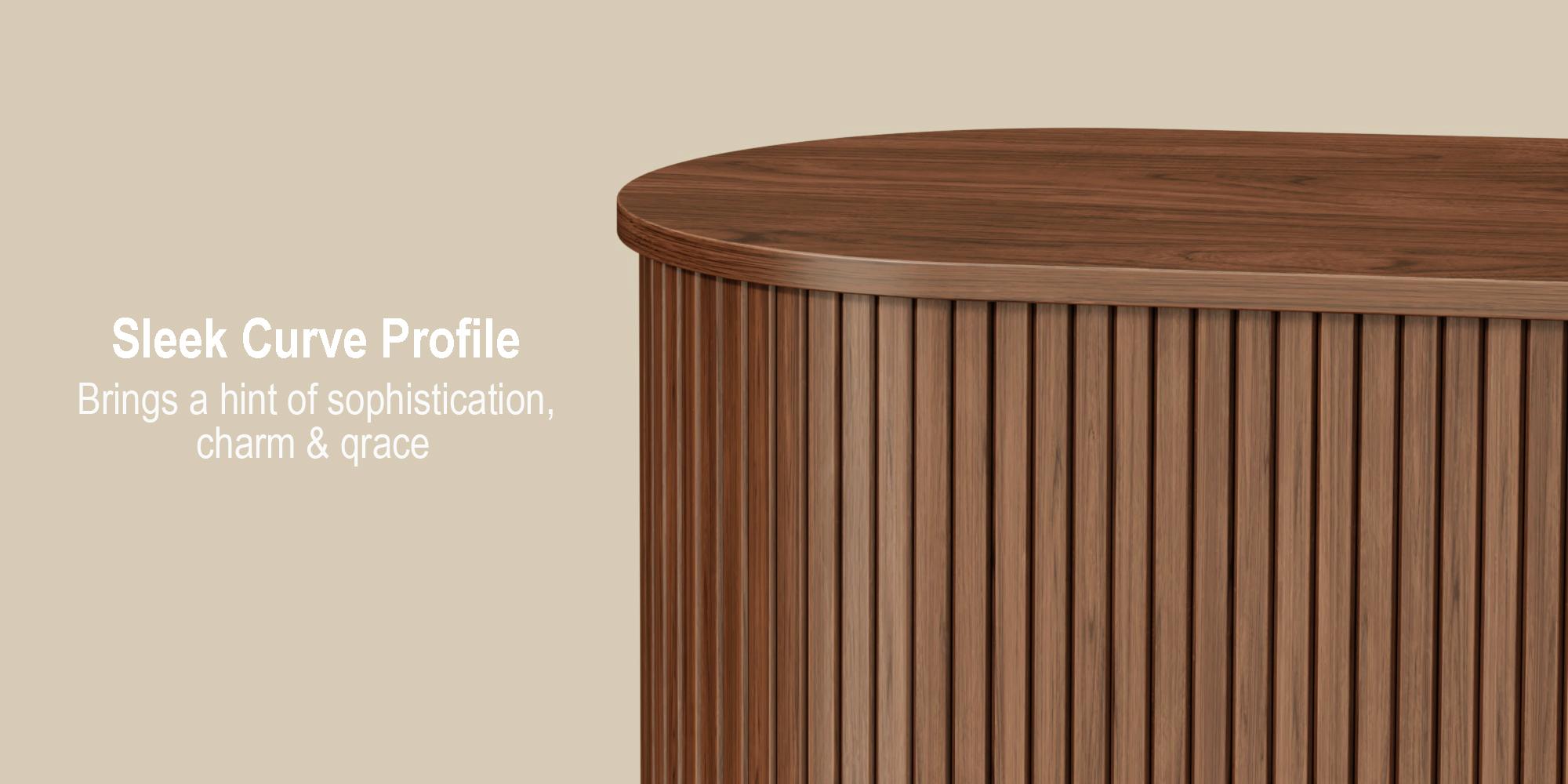 【SPRING GLOW UP】onbrill Fluted Collection - TV Stand & Coffee Table & Buffet Cabinet for Livingroom; Bedroom Furniture,Christmas Gift