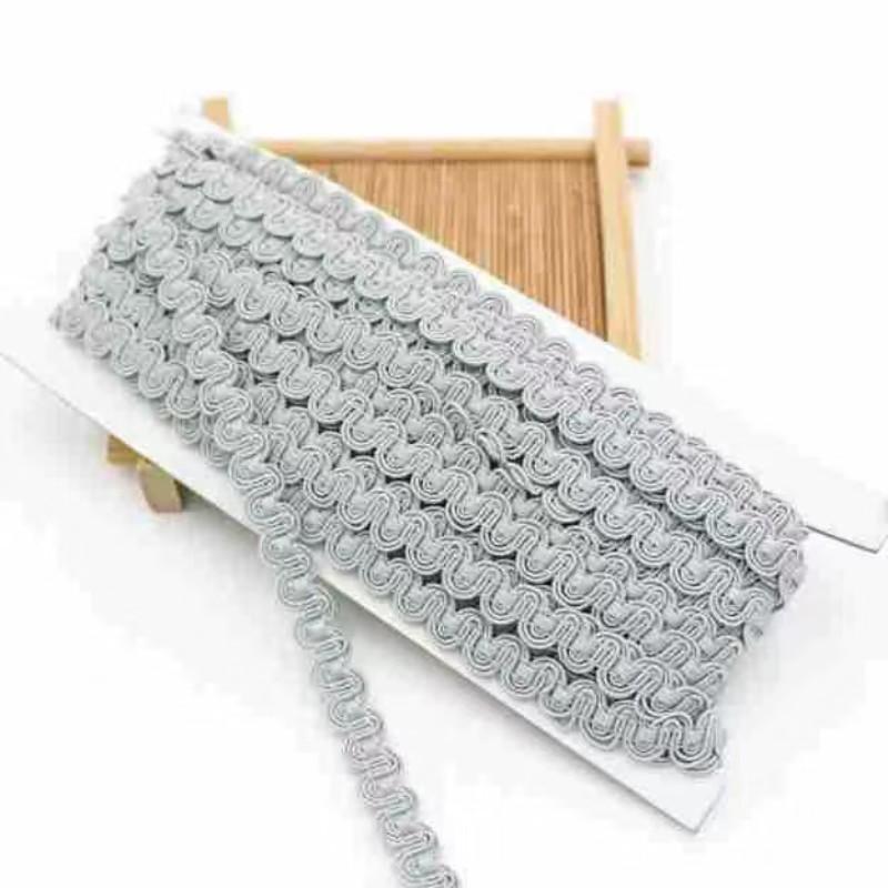 Multicolor S-Shaped Wave Trim Ribbon, 10m Long X 1cm Wide, Ideal for Clothing Curtains Pillows Sofa Edging Sewing Supplies