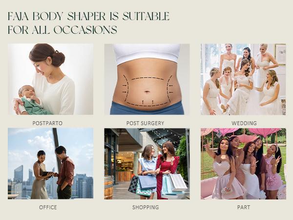 JOSHINE SHAPER Fajas Shapewear for Women Stage 2 Faja Body Shaper Tummy Control Post Surgery Compression Garment JOSHINE SHAPER Fajas Shapewear for Women Stage 2 Faja Body Shaper Tummy Control Post Surgery Compression Garment