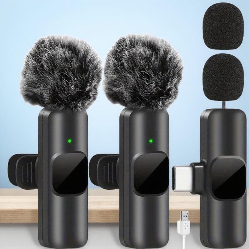 Wireless Lavalier Microphone for iPhone & Android, Type-C Lapel Mic with Noise Reduction. Perfect for TikTok, YouTube, Live Streaming, Vlogging, Recording, Interviews. Plug & Play, HD Clear Audio, Live Broadcast Equipment