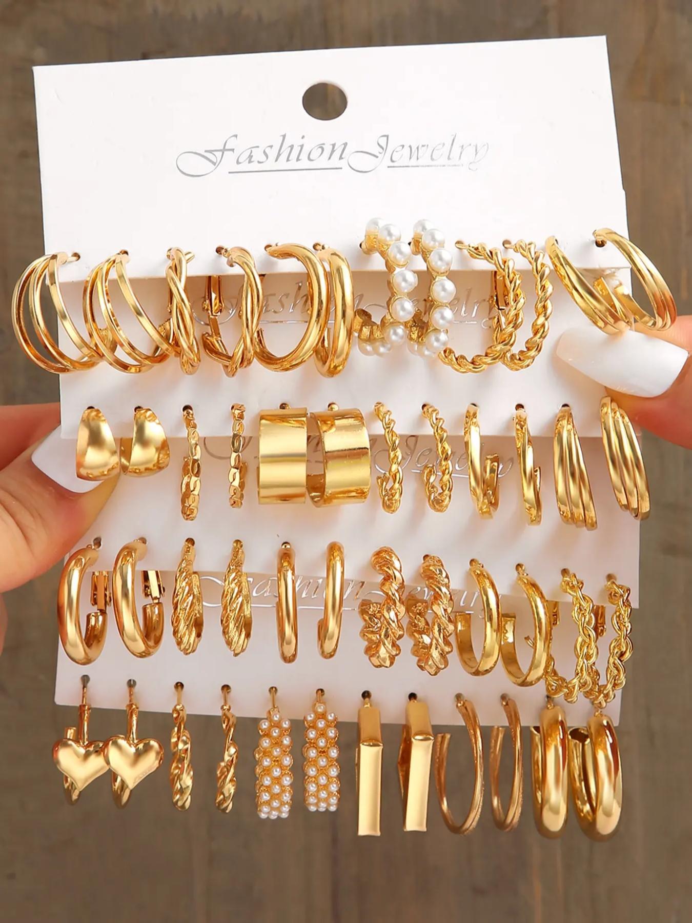 Random Women's Elegant Style, Trendy Exquisite Earrings, Chic Gorgeous Jewelry As Gift for Girlfriend, Random Fine Jewelry