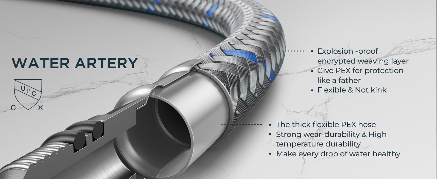 FORIOUS Antique Kitchen Faucet, Pull Down Sprayer, Oil Rubbed Brown, 3 Modes High Arc, Stainless Steel Deck Plate, Fit 1 or 3 Hole, Kitchen Bar Camper Home Fixtures Switch