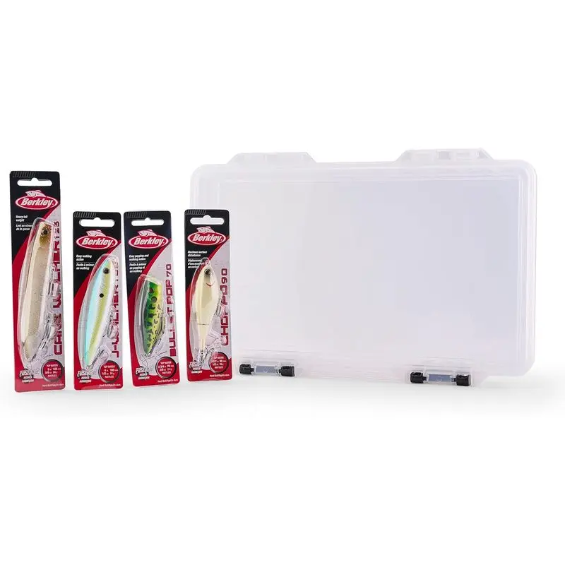 Outdoor sports Berkley Choppo Topwater Fishing Lure, Bone, Size 90, Cupped Propeller Tail for Balance of Sound and Spray, Equipped with Sharp Fusion19TM Hook