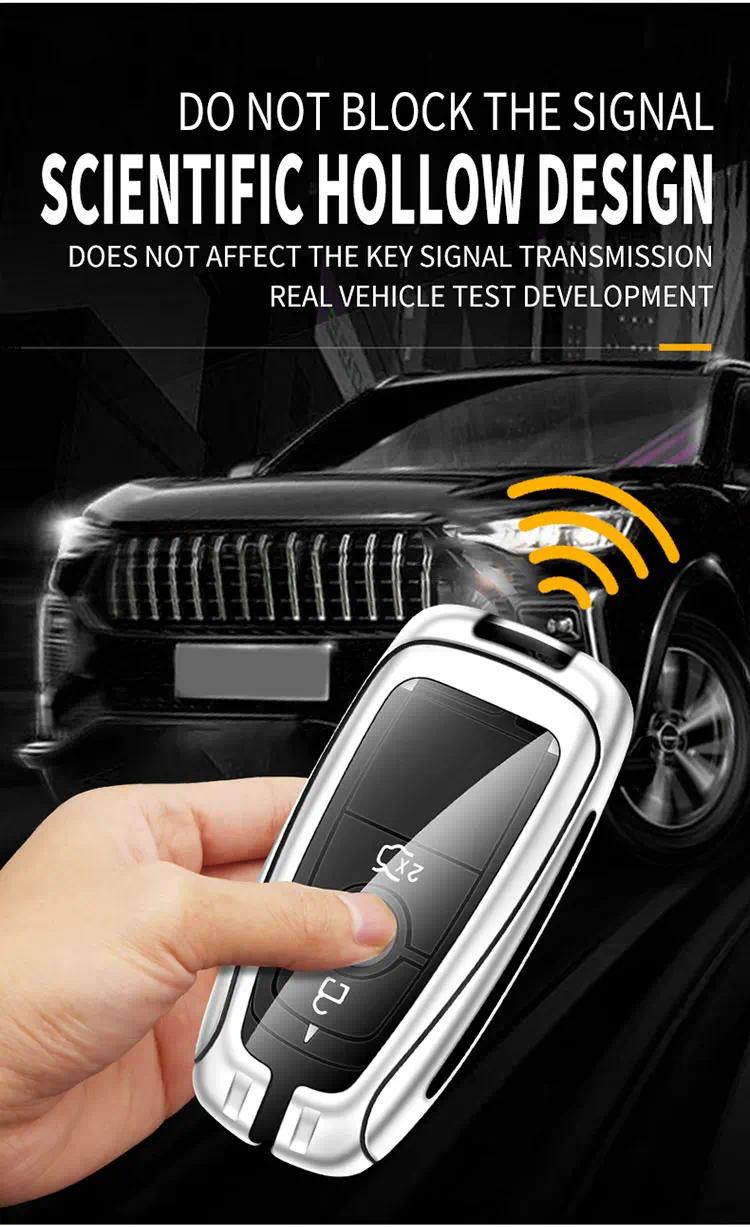 Zinc Alloy Car Remote Key Case For Ford Raptor F150 Remote Control Protector For Ford F-150 RAPTOR Car Key Cover Car Accessories