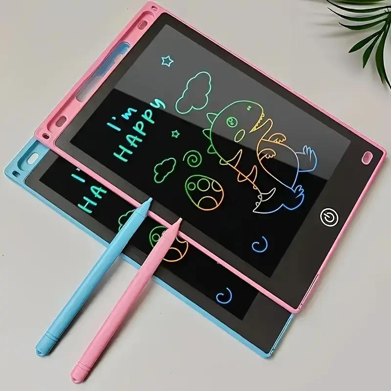 LCD Writing Tablet with Colorful Screen Drawing & Stylus - Digital Writing Tablet, Battery-Powered Educational Board Game, Ideal Christmas Birthday Halloween Thanksgiving Gift, Interactive Learning Tool, Playful Design, Durable Construction