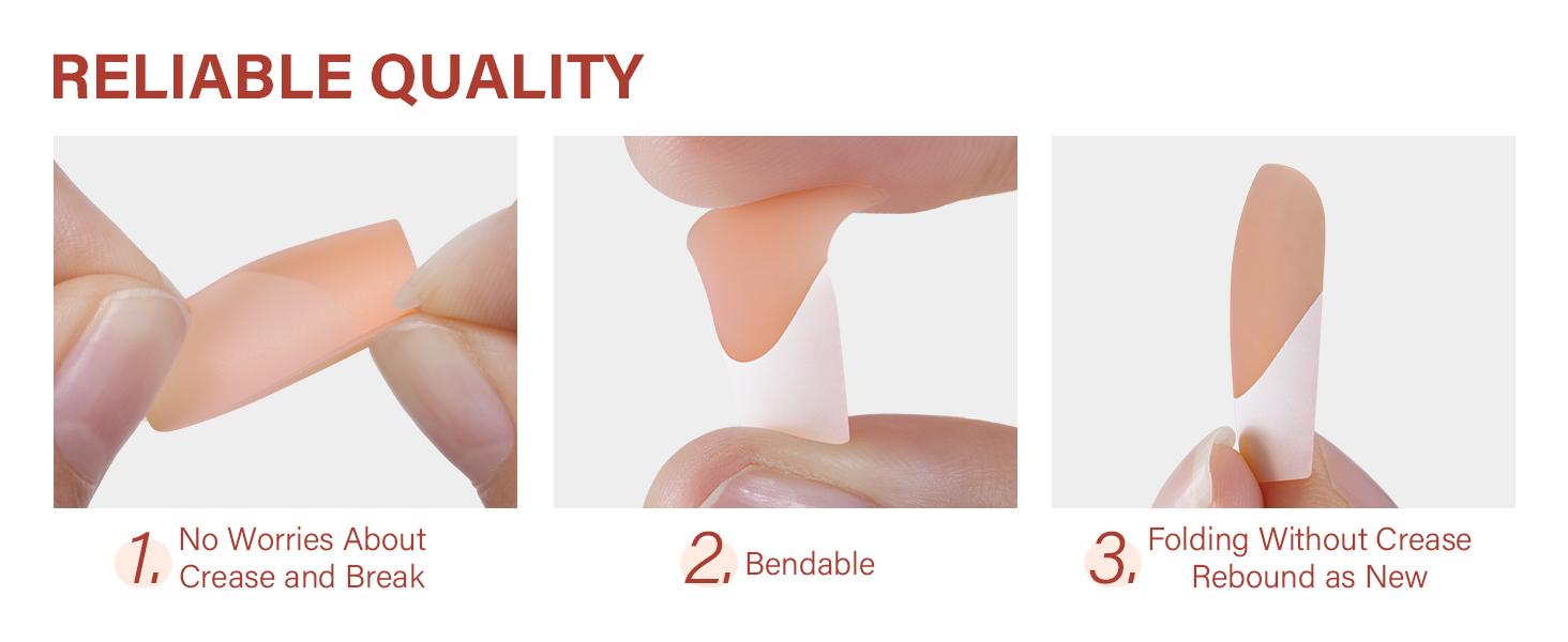 Aillsa Square/Stiletto/Almond French Tip Nails Set - 180pcs Light brown Soft Gel Nail Tips in 15 sizes, Mini UV Lamp, Base coat and Top coat, Easy to Wear Soak Off Acrylic Fake Nails Extensions DIY Nail Art at home Birthday Gift For Women dealsforyoudays