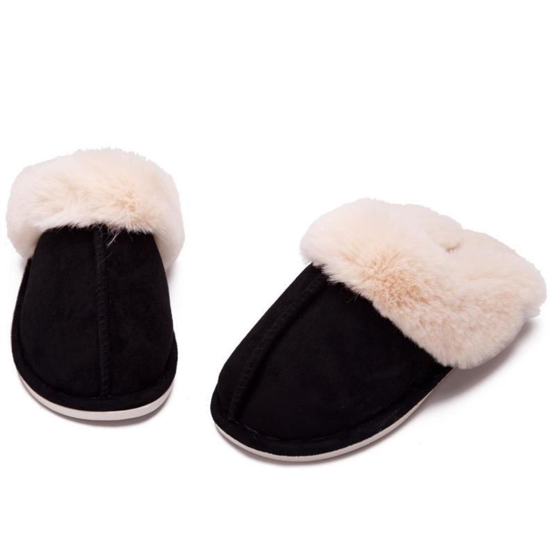 Women's Slippers Soft Plush Winter Warm House Shoes Slip on Memory Foam Fluffy Slippers