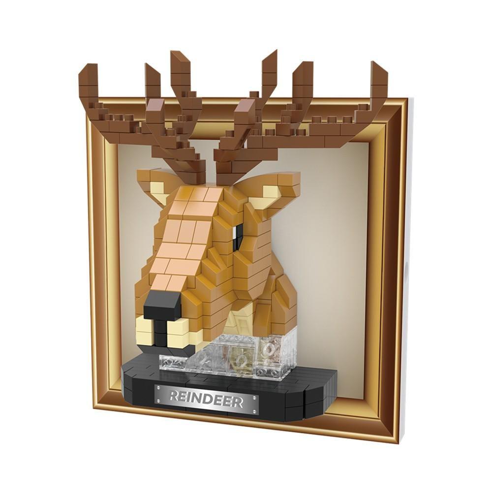 8-Pack DIY Animal Head Block Refrigerator Magnets, New Plastic Suction Cups, Home Creative Decoration, Perfect Holiday Gift