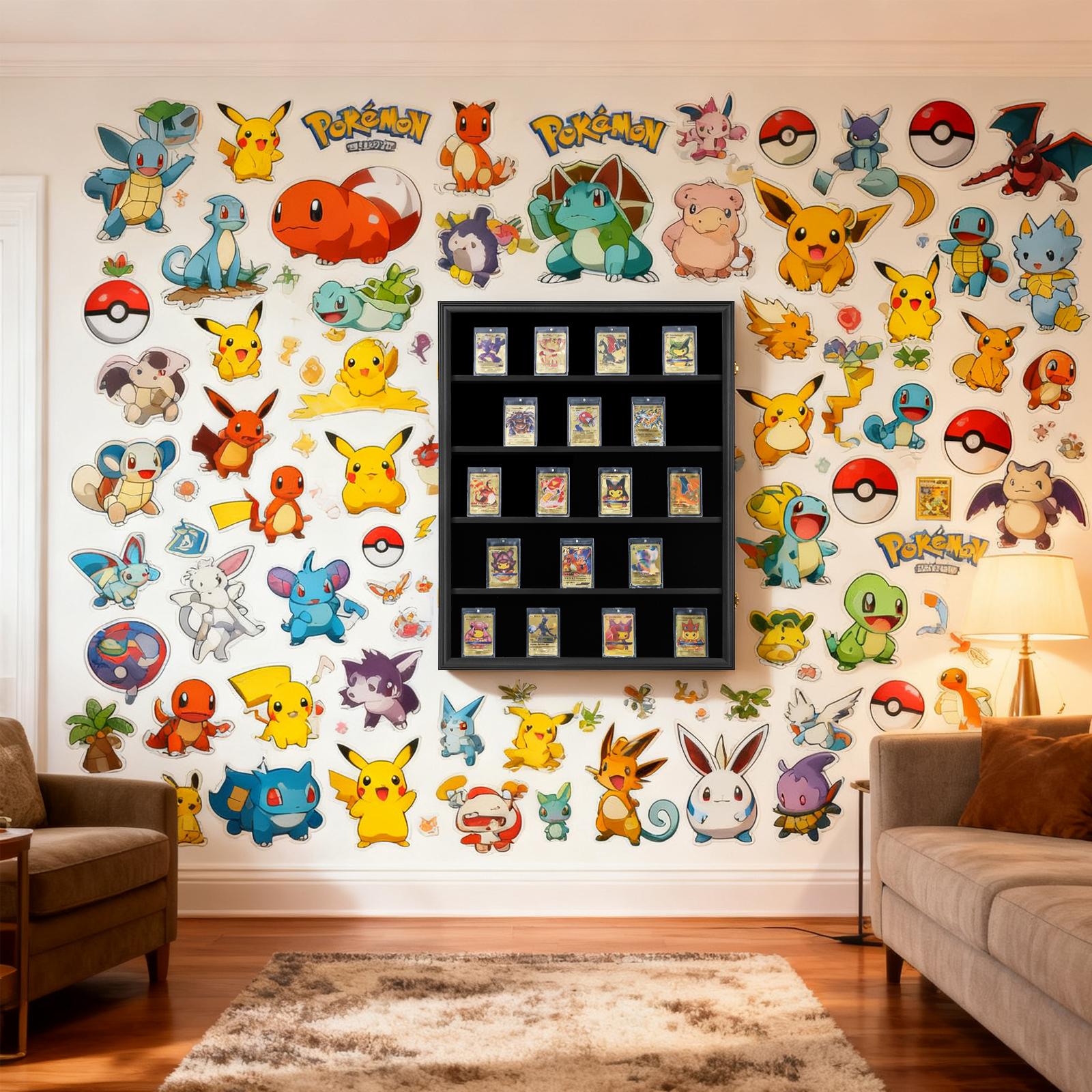 Multi Layer Deep Shadow Graded Display Box for Football Jersey and Pokemon Card with Museum Grade ETB Acrylic Frame