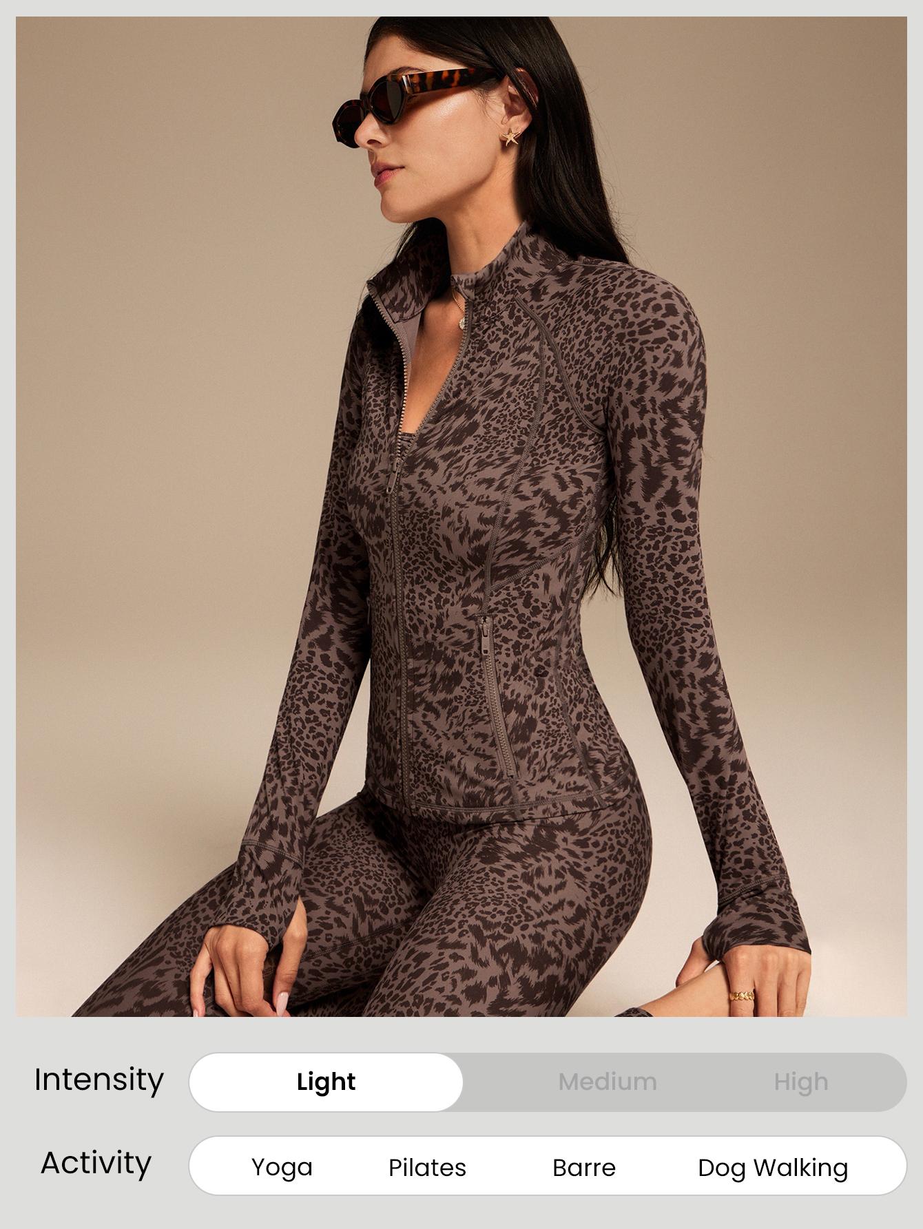 GLOWMODE Brown Leopard Collection Buy Separately with Jacket/ Tank Top/ Leggings/ Accessories