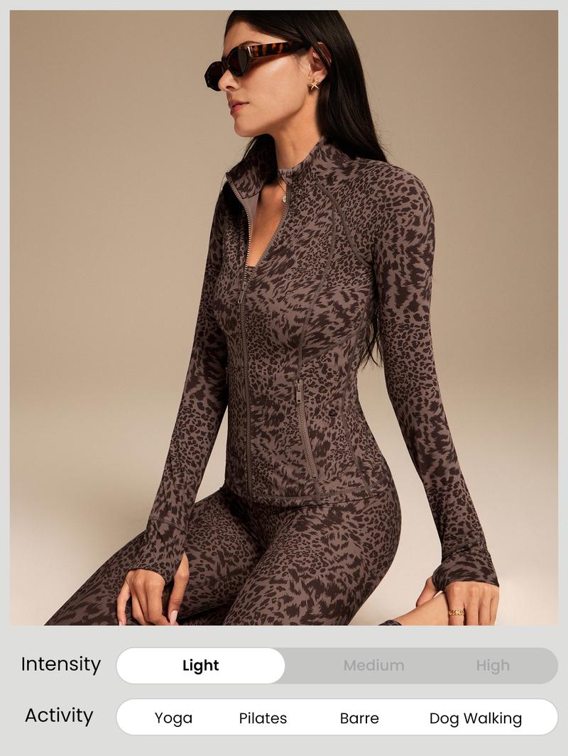 GLOWMODE Brown Leopard Collection Buy Separately with Jacket/ Tank Top/ Leggings/ Accessories