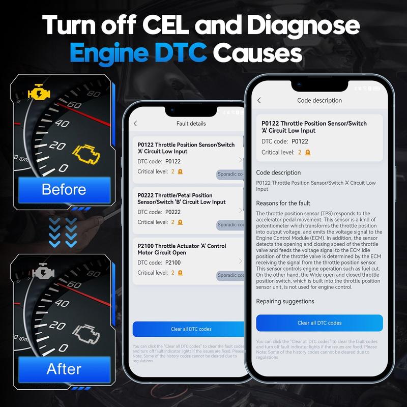 XTOOL AD20 Pro OBD2 Scanner Free Life Time ,AI Assistant ,No Subscription Fee or Car Wireless Code Reader for iPhone & Android 2025 Oil Reset, Voltage, Performance Test Cheaper than Topdon