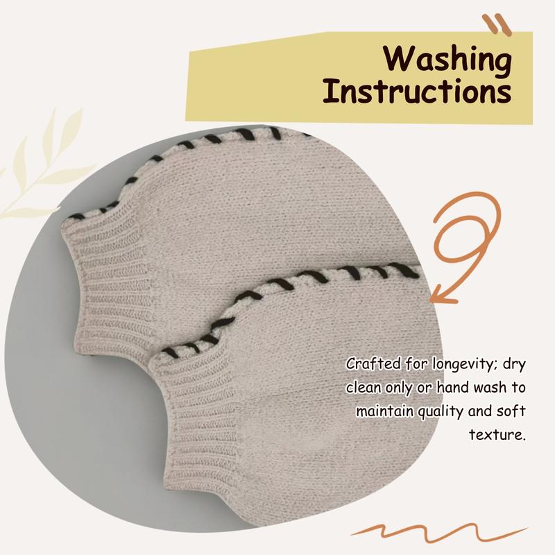 Women's Contrast Binding Drop Shoulder Sweater, Casual Long Sleeve Round Neck Jumper for Fall & Winter, Fashion Ladies' Knitwear for Daily Wear